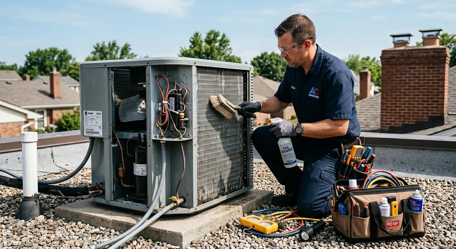 Periodiek onderhoud van airconditioning door specialist
